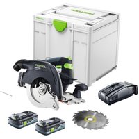Hkc 55 EB-Basic Akku Handkreissäge 18 v 160 mm Brushless + 2x Akku 4,0 Ah + Schnellladegerät + Systainer - Festool Hkc 55 EB-Basic Akku Handkreissäge 18 v 160 mm Brushless + 2x Akku 4,0 Ah + Schnellladegerät + Systainer - Festool von FESTOOL