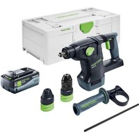 Festool - khc 18 EB-Basic Akku Kombihammer 18 v 2,6 j SDS-Plus Brushless + 1x Akku 8,0 Ah + Systainer - ohne Ladegerät von FESTOOL