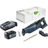 Festool RSC 18 EB-Basic Akku Säbelsäge 18 V Brushless + 1x Akku 5,0 Ah + Schnellladegerät + Systainer von FESTOOL