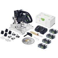 Festool - symc 70 EB-Basic symmetric Akku Leistensäge 36 v ( 2 x 18 v ) 216 mm + 4x Akku 4,0 Ah + Doppelladegerät + Systainer von FESTOOL