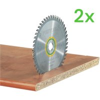 Hw 190x2,8x30 W48 Kreissägeblatt wood fine cut 2 Stk. ( 2x 486297 ) 190 x 2,8 x 30 mm 48 Zähne für Vollholz, beschichtete, furnierte Platten - Festool von FESTOOL