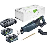 Rsc 18 EB-Basic Akku Säbelsäge 18 v Brushless + 2x Akku 8,0 Ah + Schnellladegerät + Systainer - Festool von FESTOOL
