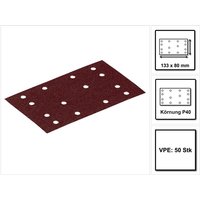 Stf 80x133 RU2/50 Schleifstreifen Rubin 2 P40 80 x 133 mm 50 Stk. ( 499046 ) für Rutscher rts 400, rtsc 400, rs 400, rs 4, ls 130 - Festool von FESTOOL