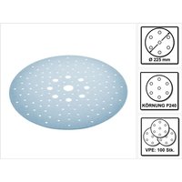 Stf D225/128 Schleifscheibe Granat P240 225 mm 100 Stk. ( 4x 205663 ) für Langhalsschleifer planex - Festool von FESTOOL