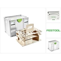 Systainer sys 4 t-loc sys-hwz Box Werkzeugkoffer ( 497658 ) lichtgrau koppelbar mit Holzeinsatz - Festool von FESTOOL