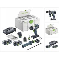 Tpc 18/4 I-Basic-Set Akku Schlagbohrschrauber 18 v 75 Nm Brushless + 2x Akku 4,0 Ah + Ladegerät + Systainer - Festool von FESTOOL