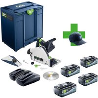 Tsc 55 KEB-Basic 100Y Limited Edition Akku Tauchsäge 18 / 36 v ( 2x 18 v ) 160 mm Brushless + 4x Akku 8,0 Ah + Ladegerät + Systainer - Festool von FESTOOL