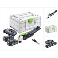 Vecturo osc 18 E-Basic Akku Oszillierer 18 v Starlock Max Brushless + 2x Akku 3,0 Ah + Ladegerät + Systainer - Festool von FESTOOL