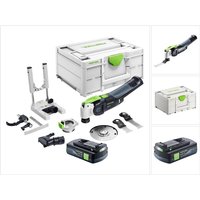 Vecturo osc 18 E-Basic Set Akku Oszillierer 18 v Starlock Max Brushless + 1x Akku 3,0 Ah + 7 tlg. Zubehör Set + Systainer - ohne Ladegerät - Festool von FESTOOL