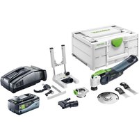 Festool - vecturo osc 18 E-Basic Set Akku Oszillierer 18 v Starlock Max Brushless + 1x Akku 8,0 Ah + Schnellladegerät + Systainer von FESTOOL