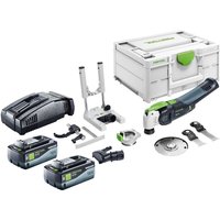 Vecturo osc 18 E-Basic Set Akku Oszillierer 18 v Starlock Max Brushless + 2x Akku 8,0 Ah + Schnellladegerät + Systainer - Festool von FESTOOL