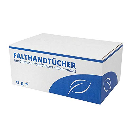 FETEX | Papierhandtücher RC 2-lagig Falthandtücher 25x23cm ZZ weiß [160-3200 Blatt] (20 Packungen = 3200 Tücher) von FETEX