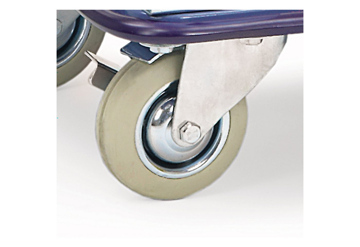 FETRA Transportwagen Lenkrolle mit Feststeller 71911 DM100mm Vollgummi blaugrau FETRA Transportwagen Lenkrolle mit Feststeller 71911 DM100mm Vollgummi blaugrau von FETRA