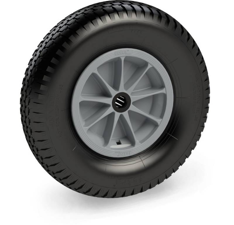 FETRA Transportwagen PU-geschäumtes Rad 400 x 100 mm - Block von FETRA