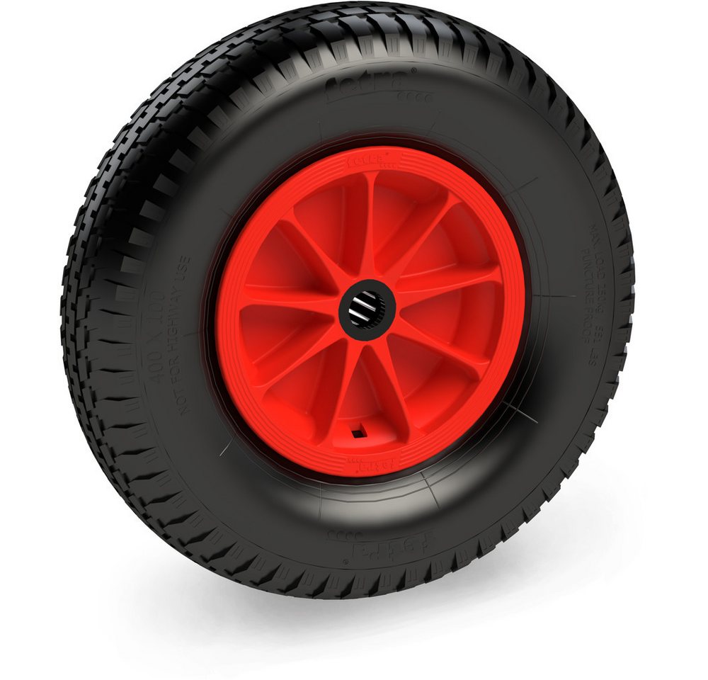 FETRA Transportwagen PU-geschäumtes Rad 400 x 100 mm - Block von FETRA