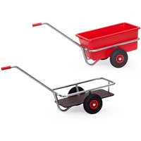 Fetra Handwagen mit Boden 700x400mm für Aussenbereich Vollgummibereifung von FETRA