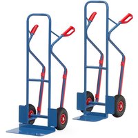 Fetra Stahlrohrkarre mit Polyurethanbereifung Höhe 1300 mm mit Kunststoff-Gleitkufen 320mm Schaufelbreite Fetra Stahlrohrkarre mit Polyurethanbereifung Höhe 1300 mm mit Kunststoff-Gleitkufen 320mm Schaufelbreite von FETRA