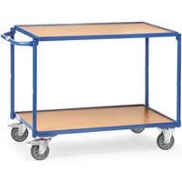 Fetra - Tischwagen mit Holzwerkstoffplatten 2 Etagen 1170x500x830mm Außenmaße von FETRA