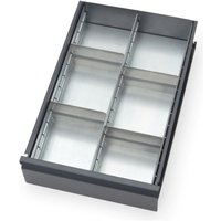 Schubladen-Einteilungs-Set, für 1 Schublade von Stahlblech-Werkstattwagen - Fetra von FETRA