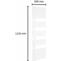 Design Handtuch-Heizkörper Garda 1132x500 mm weiß Bad-Heizkörper Heizung von FEUER-ANKER