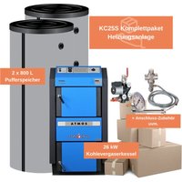 Feueranker ® - Komplett-Set Wasserführender Kohlevergaser Atmos kc 25 s Heizung von FEUERANKER®