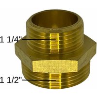 Feueranker - Reduziernippel Messing 1 1/4 1 1/2 beidseitig flachdichtend Heizung Solar von FEUERANKER