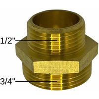 Feueranker ® - Reduziernippel Messing 1/2' 3/4' beidseitig flachdichtend Heizung Solar Feueranker ® - Reduziernippel Messing 1/2' 3/4' beidseitig flachdichtend Heizung Solar von FEUERANKER®