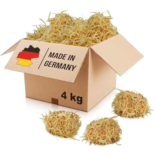 FEUER PRIMUS Anzündballz 4 KG - Kaminanzünder im XXL-Karton: 50 Liter Anzündfasern aus Holz & Wachs - Alternative zur Anzündwolle und zu Anzündwürfeln (4 KG / 50 Liter) von FEUER PRIMUS