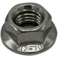 Feueranker ® - FeuerAnker Sechskantmuttern M10 mit Flansch und Sperrverzahnung Edelstahl Solar von FEUERANKER®