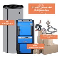Feueranker ® - Komplett-Set Wasserführender Kohlevergaser Atmos kc 16 s Heizung von FEUERANKER®
