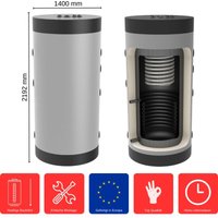 Hygiene-Kombispeicher 2000 L HK-1-2000 Standspeicher Warmwasserspeicher Boiler von FEUERANKER®