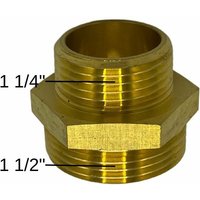 Feueranker ® - Reduziernippel Messing 1 1/4' 1 1/2' beidseitig flachdichtend Heizung Solar von FEUERANKER®
