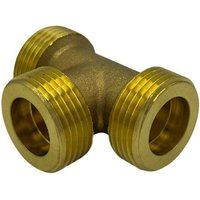 Feueranker ® - T-Stück flachdichtend 1 Zoll Messing Solarzubehör Solartechnik Heizungstechnik von FEUERANKER®