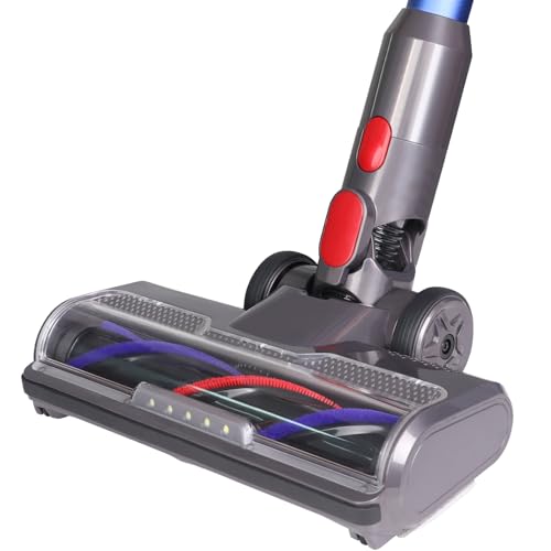 FEVORCS Bürste Ersatzteil Zubehör Kompatibel mit Dyson V7 V8 V10 V11 V15 Staubsauger Bodendüse mit Frontlichten für Hartböden und Teppich von FEVORCS