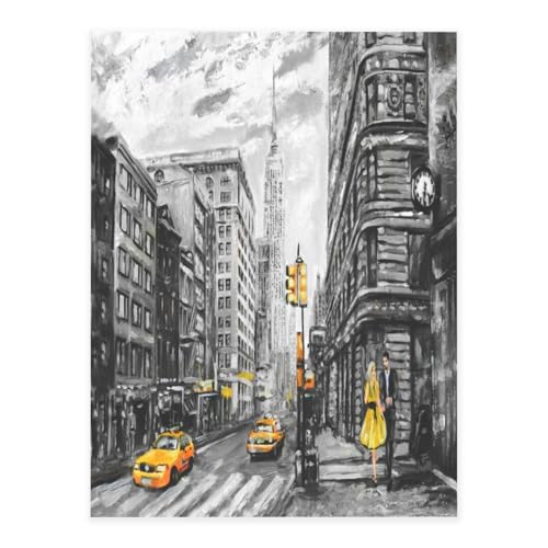 Decor Selbstklebende Vinylbögen für glatte Oberflächen, Love from New York, Kristallaufkleber, transparente wasserdichte Aufkleber für Heimdekoration, Peel Stick Tapete für Schränke, Arbeitsplatten von FEYUNYAN