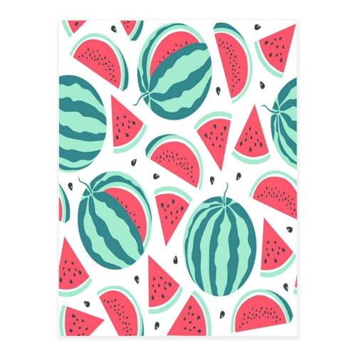 Dekorative selbstklebende Vinylbögen für glatte Oberflächen, Früchte, Wassermelonen-Kristallaufkleber, transparente wasserdichte Aufkleber für Heimdekoration, Abzieh-Stick-Tapete für Schränke von FEYUNYAN