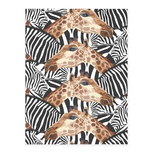 Dekorative selbstklebende Vinylbögen für glatte Oberflächen, Zebra-Giraffen-Kristallaufkleber, transparente wasserdichte Aufkleber für Heimdekoration, Peel Stick Tapete für Schränke, Arbeitsplatten von FEYUNYAN
