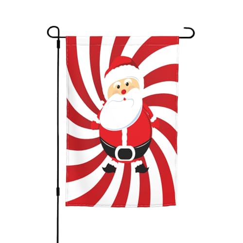 Doppelseitige Gartenflagge, 45 x 30 cm, niedliche Weihnachtsmann-Gartenflaggen für draußen, für alle Jahreszeiten, dekoratives Hofbanner für Veranda, Terrasse, Rasen, lebendige, lichtbeständige Doppelseitige Gartenflagge, 45 x 30 cm, niedliche Weihnachtsmann-Gartenflaggen für draußen, für alle Jahreszeiten, dekoratives Hofbanner für Veranda, Terrasse, Rasen, lebendige, lichtbeständige von FEYUNYAN