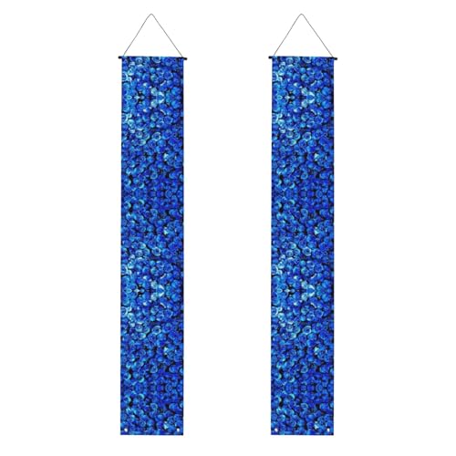 FEYUNYAN Banner zum Schulabschluss, 2 Stück, personalisierte Party-Dekoration, blaue Rose zum Aufhängen, Banner mit Stange und Seil für Innen- und Außenbereich, festlicher Hintergrund für Zeremonie von FEYUNYAN