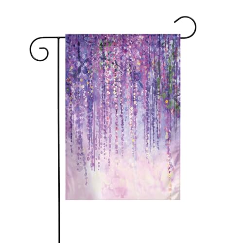 FEYUNYAN Doppelseitige Gartenflaggen, 45 x 30 cm, Blumenbaum, lebendige Outdoor-Dekoration für Terrasse, Rasen, alle Jahreszeiten, langlebige Polyester-Flagge, wetterfest, dekoratives Banner für den FEYUNYAN Doppelseitige Gartenflaggen, 45 x 30 cm, Blumenbaum, lebendige Outdoor-Dekoration für Terrasse, Rasen, alle Jahreszeiten, langlebige Polyester-Flagge, wetterfest, dekoratives Banner für den von FEYUNYAN