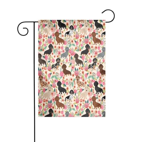 FEYUNYAN Doppelseitige Gartenflaggen, 45 x 30 cm, Hundeblume, lebendige Outdoor-Dekoration für Terrasse, Rasen, alle Jahreszeiten, langlebige Polyester-Flagge, wetterfest, dekoratives Banner für den FEYUNYAN Doppelseitige Gartenflaggen, 45 x 30 cm, Hundeblume, lebendige Outdoor-Dekoration für Terrasse, Rasen, alle Jahreszeiten, langlebige Polyester-Flagge, wetterfest, dekoratives Banner für den von FEYUNYAN