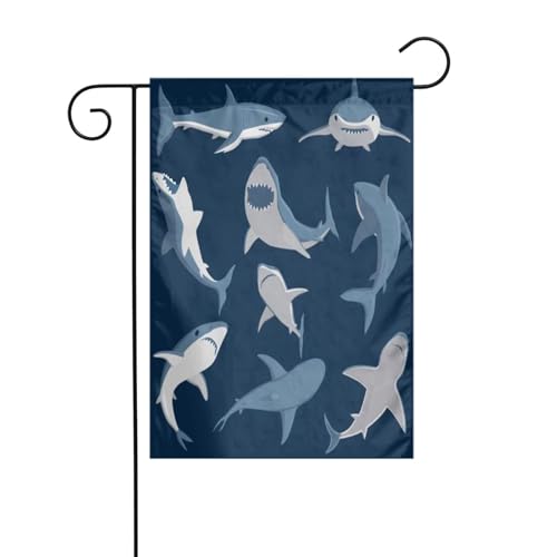 FEYUNYAN Doppelseitige Gartenflaggen, 45 x 30 cm, blaue Cartoon-Fische, lebendige Outdoor-Hof-Dekoration für Terrasse, Rasen, alle Jahreszeiten, langlebige Polyester-Flagge, wetterfest, dekoratives FEYUNYAN Doppelseitige Gartenflaggen, 45 x 30 cm, blaue Cartoon-Fische, lebendige Outdoor-Hof-Dekoration für Terrasse, Rasen, alle Jahreszeiten, langlebige Polyester-Flagge, wetterfest, dekoratives von FEYUNYAN