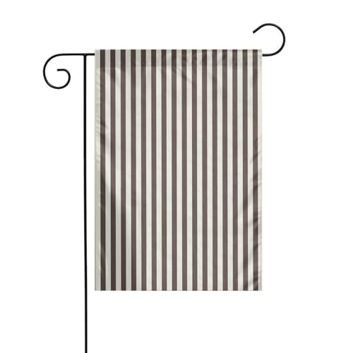 FEYUNYAN Doppelseitige Gartenflaggen, 45 x 30 cm, braun gestreift, lebendige Outdoor-Hof-Dekoration für Terrasse, Rasen, alle Jahreszeiten, langlebige Polyester-Flagge, wetterfest, dekoratives Banner FEYUNYAN Doppelseitige Gartenflaggen, 45 x 30 cm, braun gestreift, lebendige Outdoor-Hof-Dekoration für Terrasse, Rasen, alle Jahreszeiten, langlebige Polyester-Flagge, wetterfest, dekoratives Banner von FEYUNYAN