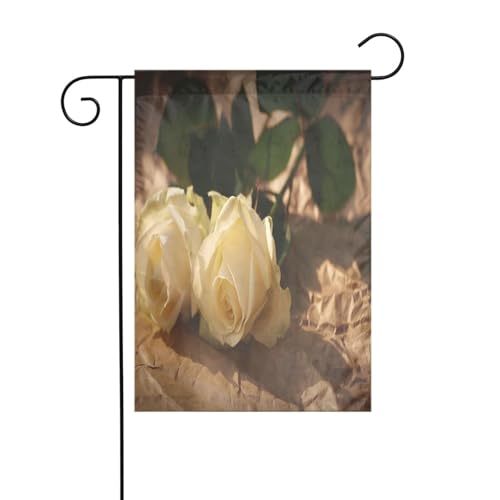 FEYUNYAN Doppelseitige Gartenflaggen, 45 x 30 cm, romantische Rosen, lebendige Outdoor-Hof-Dekoration für Terrasse, Rasen, alle Jahreszeiten, langlebige Polyester-Flagge, wetterfest, dekoratives FEYUNYAN Doppelseitige Gartenflaggen, 45 x 30 cm, romantische Rosen, lebendige Outdoor-Hof-Dekoration für Terrasse, Rasen, alle Jahreszeiten, langlebige Polyester-Flagge, wetterfest, dekoratives von FEYUNYAN