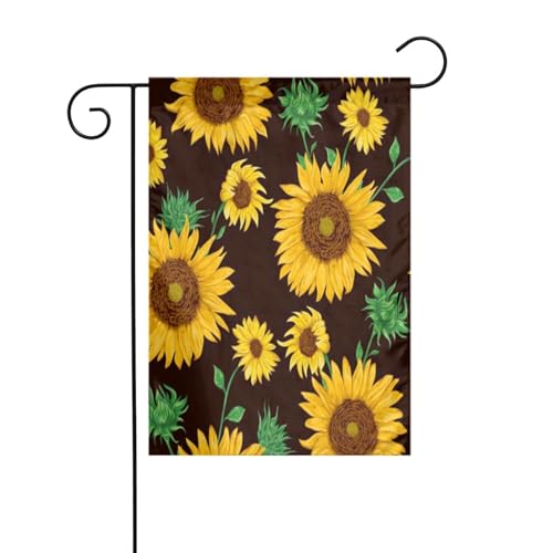FEYUNYAN Doppelseitige Gartenflaggen, 45 x 30 cm, schöne Sonnenblume, lebendige Outdoor-Dekoration für Terrasse, Rasen, alle Jahreszeiten, langlebige Polyester-Flagge, wetterfest, dekoratives Banner FEYUNYAN Doppelseitige Gartenflaggen, 45 x 30 cm, schöne Sonnenblume, lebendige Outdoor-Dekoration für Terrasse, Rasen, alle Jahreszeiten, langlebige Polyester-Flagge, wetterfest, dekoratives Banner von FEYUNYAN