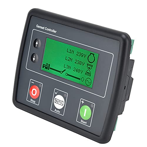 FEYV Generator Control Module Panel, Genset Controller DC 8-35V LCD-Display mit Überwachungs- und Schutzfunktionen für 3-Phasen-Netzerkennung für EFI-Motor von FEYV