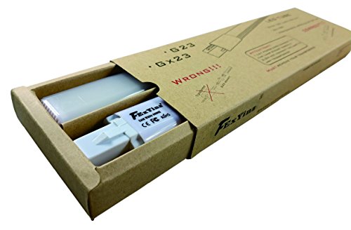 FExYinz MEHRWEG 2er-Pack 9,25 Zoll Ra 90 G23 LED-Lampe 8 Watt Kaltweiß 6000K 800 Lumen PLS CFL Kompakte LED Leuchtstoffröhre von FExYinz