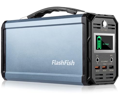 FLASHFISH Tragbarer Powerstation 300W,222Wh Stromgenerator Akku mit DC AC USB,60000mAh Notstromaggregat Powerbank mit Steckdose für Reisen,Camping und Notfälle von FF FLASHFISH