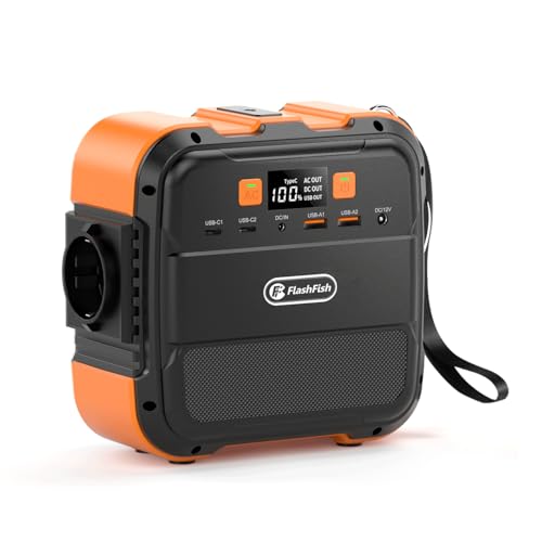 FlashFish Tragbare Powerstation 98Wh, 120W Solargenerator Akku 230V Mit AC,USB,Typ-C Ausgabe, Mobile stromgenerator Mit LED Licht für Reise,Camping,Wohnmobil und als Notstromaggregat FlashFish Tragbare Powerstation 98Wh, 120W Solargenerator Akku 230V Mit AC,USB,Typ-C Ausgabe, Mobile stromgenerator Mit LED Licht für Reise,Camping,Wohnmobil und als Notstromaggregat von FF FLASHFISH