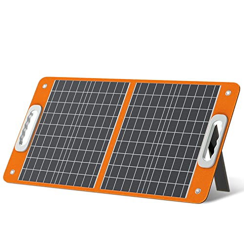 Tragbare Solarpanel Faltbar 60w Flexible Monocrystalline Solar Panel 18v Photovoltaik Panel Mobile Solaranlage Hocheffiziente Solarmodule Typ-C-Ausgang 45w FüR Wohnmobile, Outdoor, Reisen Und Camping von FF FLASHFISH